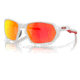 Oakley OO9019A Plazma A Sunglasses - Mens, Polished White Frame, Prizm Ruby Lens, Asian Fit, 59, OO9019A-901906-59