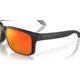 Oakley OO9102 Holbrook Sunglasses, Matte Black Frame, Prizm Ruby Lenses, OO9102-9102E2-55