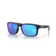 Oakley OO9102 Holbrook Sunglasses, Matte Black Frame, Prizm Sapphire Polarized Lenses, OO9102-9102F0-55