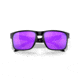 Oakley OO9102 Holbrook Sunglasses, Matte Black Frame, Prizm Violet Lenses, OO9102-9102K6-55