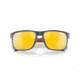 Oakley OO9102 Holbrook Sunglasses, Matte Carbon Frame, Prizm 24K Polarized Lens, 55, OO9102-9102W4-55