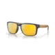 Oakley OO9102 Holbrook Sunglasses, Matte Carbon Frame, Prizm 24K Polarized Lens, 55, OO9102-9102W4-55