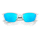 Oakley OO9153 Half Jacket 2.0 A Sunglasses - Mens, White Frame, Prizm Sapphire Lens, Asian Fit, 62, OO9153-915330-62