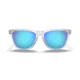 Oakley OO9245 Frogskins A Sunglasses - Mens, Crystal Clear Frame, Prizm Sapphire Lens, Asian Fit, 54, OO9245-9245A7-54