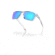 Oakley OO9448 Sylas Sunglasses - Mens, Polished Clear Frame, Prizm Sapphire Lens, 60, OO9448-944804-60