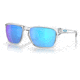 Oakley OO9448 Sylas Sunglasses - Mens, Polished Clear Frame, Prizm Sapphire Lens, 60, OO9448-944804-60