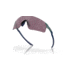 Oakley OO9454 EVZero Blades Sunglasses, Matte Silver/Blue Colorshift Frame, Prizm Road Black Lens, 38, OO9454-945419-38