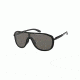 Oakley OUTPACE OO4133 Sunglasses 413301-26 - Black Ink/Polished Ink Frame, Warm Grey Lenses