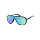 Oakley OUTPACE OO4133 Sunglasses 413303-26 - Polished Black Frame, Sapphire Lenses