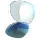 Oakley Plaintiff Replacement Lenses, Emerald Iridium 43-379