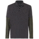 Oakley Polo Shirt Long Sleeve Printed Sleeve - Mens, Forged Iron, Large, 434225-24J-L