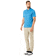 Oakley Polo Shirt Short Sleeve Perforated - Mens, California Blue, Large, 434224-6CS-L