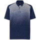 Oakley Polo Shirt Short Sleeve Striped Ellipse - Mens, Fathom, Medium, 434229-6AC-M