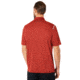 Oakley Polo Shirt Short Sleeve Striped Ellipse - Mens, Iron Red, Small, 434229-80U-S