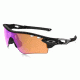 Oakley Radar Lock Sunglasses Polished Black Frame, Prizm Trail &amp; Clear Vented Lens-OO9181-41