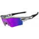 Oakley Radar Path White Chrome Frame w/ Blue Iridium Lenses Sunglasses 09-673