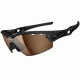 Oakley Radar Pitch Mens Sunglasses Polished Black Frame, Bronze Polarized Lens 09-764