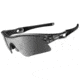 Oakley Radar Range Crystal Black Frame w/ Black Iridium Lenses Sunglasses 09-665