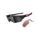 Oakley Radarlock Edge Womens Sunglasses Polished Black Frame, Black Iridium and VR28 Lens OO9183-07