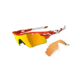 Oakley Radarlock Path Blood Orange Frame w/ Fire Iridium Polarized Lenses Men's Sunglasses OO9181-08