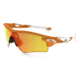 Oakley Radarlock Path Sunglasses Atomic Orange Frame, Fire Iridium &amp; Black Iridium Lens-OO9181-45