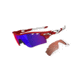 Oakley Radarlock Path Mens Sunglasses Infrared Frame, Red Iridium and VR28 Lens OO9181-16