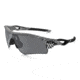 Oakley Radarlock Path Sunglasses Polished White Frame, Black Iridium Polarized &amp; Clear Lens-OO9181-44