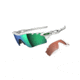 Oakley Radarlock Path Mens Sunglasses Polished White Frame, Jade Iridium Vented and VR28 Vented Lens OO9181-22