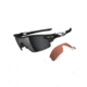 Oakley Radarlock Pitch Mens Sunglasses Polished Black Frame, Black Iridium and VR28 Lens OO9182-10