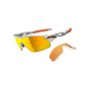 Oakley Radarlock Pitch Silver Frame w/ Fire Iridium Polarized Lenses Men's Sunglasses OO9182-07