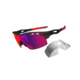 Oakley Radarlock XL Straight Mens Sunglasses Matte Black Ink Frame, OO Red Iridium Vented and Black Iridium Vented Lens OO9196-06