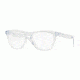 Oakley RX FROGSKIN OX8131 Single Vision Prescription Eyeglasses 813106-54 - Polished Clear Frame, Clear Lenses