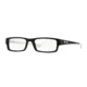 Oakley Servo Eyeglasses Frame 106609-55 - Satin Black/White Frame, Clear Lenses