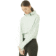 Oakley Crop Fleece Hoodie - Womens, Aqua Foam, Large, 561324-7B4-L