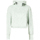 Oakley Crop Fleece Hoodie - Womens, Aqua Foam, Large, 561324-7B4-L