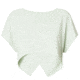 Oakley Oakley Luxe Crop Top - Womens, Aqua Foam, Large/Extra Large, 532346-7B4-L/XL