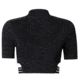 Oakley SI Oakley Luxe Crop Zip Top - Womens, Blackout, Large, 532345-02E-L
