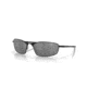 Oakley SI Whisker Sunglasses, Matte Black Frame, Prizm Black Polarized Lens, OO4141-0760
