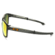 Oakley Silver Foldable Sunglasses Matte Olive Ink Frame, Fire Iridium Polarized Lens-OO9246-06