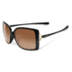 Oakley Splash Sunglasses Polished Black W/ VR50 Brown Grad Frame, VR50 Brown Gradient Lens-OO9258-01