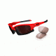 Oakley Split Jacket Sunglasses, Infrared Frame, VR28 Blk Irid+VR50 Lens OO9099-05