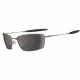 Oakley Square Whisker Polished Chrome Frame w/ Warm Grey Lenses Sunglasses 05-768