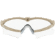 Oakley Standard Issue Ballistic M-Frame 3.0 Hybrid 4 Lens Array Safety Glasses, Desert Tan w/Clear, OO9146-28