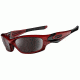 Oakley Straight Jacket Met Red Frame w/ Black Iridium Polarized Lenses Sunglasses 26-200