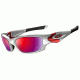 Oakley Straight Jacket White Chrome Frame w/ +Red Iridium Lenses Sunglasses 04-329