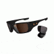 Oakley Style Switch Mens Sunglasses Matte Black Frame, Dark Bronze and Warm Grey Lens OO9194-04