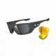 Oakley Style Switch Mens Sunglasses Matte Dark Grey Frame, Grey Polarized and Fire Iridium Lens OO9194-07