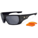 Oakley Style Switch Sunglasses, Matte Black Frame, Persimmon and Polarized Grey Lenses OO9194-12