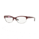 Oakley Throwback Progressive Prescription Eyeglasses 110802-52 - Dark Red Frame