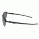 Oakley Tinfoil Carbon Sunglasses Satin Black/Steel Frame, Black Iridium Polarized Lens-OO6018-02